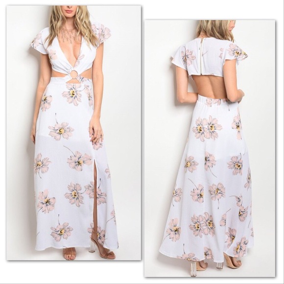 *CLEARANCE* Isabella Halter Floral Maxi - Picture 5 of 8